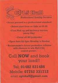 CPLS HULL Professional Ironing Services 344279 Image 0